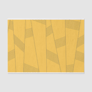 Papel De Seda Design abstrato simples, amarelo, moderno