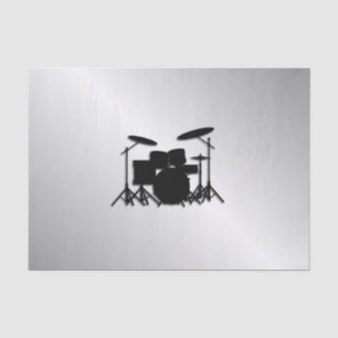 Papel De Seda Design ajustado da música do cilindro