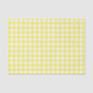 Papel De Seda Design amarelo e branco do guingão