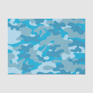 Papel De Seda Design azul e cinzento de Camo