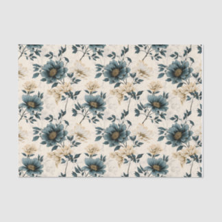 Papel De Seda Design azul escuro