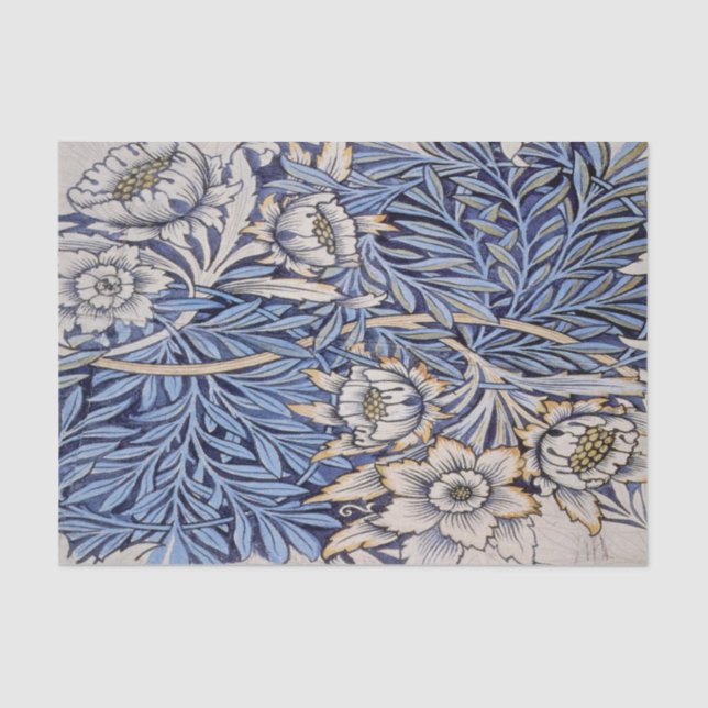 Papel De Seda Design bonito de Nouveau da arte de William Morris (Frente )