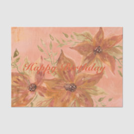 Papel De Seda Design com coral