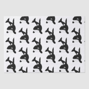 Papel De Seda Design da Baleia Assassina