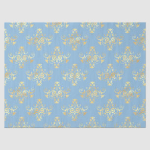 Papel De Seda Design da Série Abelhas Azuis e Douradas nº 7