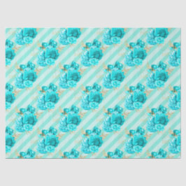Papel De Seda Design da Série Aqua e Dourado 4