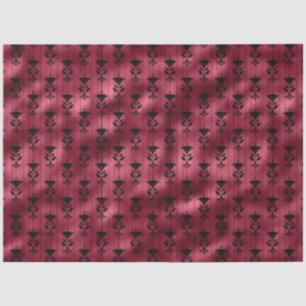 Papel De Seda Design da Série Burgundy e Tigre Dourada 10