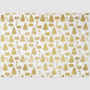 Papel De Seda Design da Série Dourada Natal 13