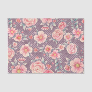 Papel De Seda Design da Série Floral Rosa Meraki 14