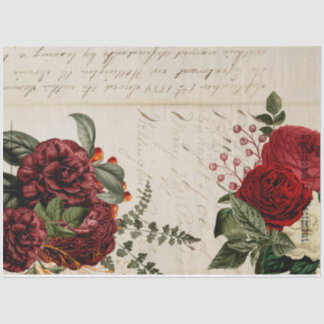 Papel De Seda Design da série Flores e Ephemera nº 14