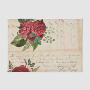 Papel De Seda Design da série Flores e Ephemera nº 5
