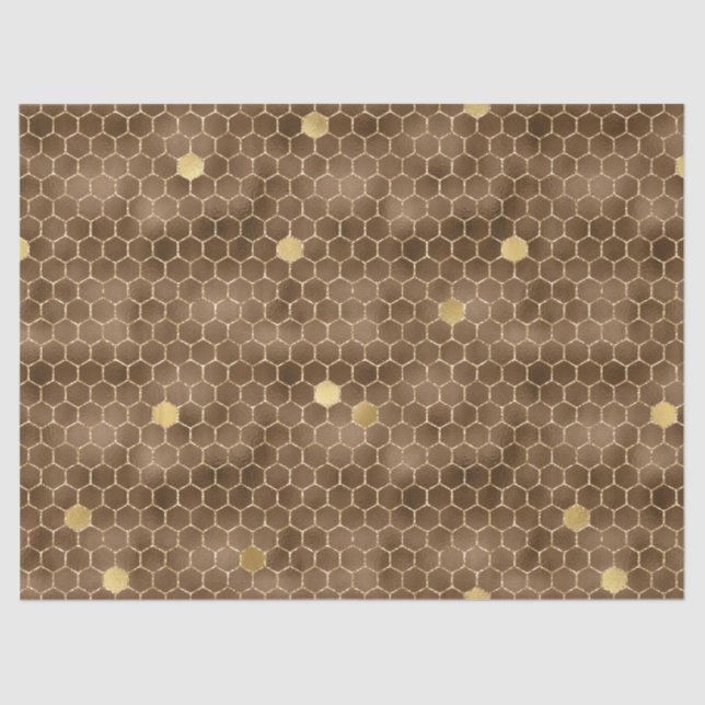 Papel De Seda Design da Série Glam Honeycomb nº 13 (Frente )