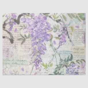 Papel De Seda Design da Série Lilás Shabby Chic 8