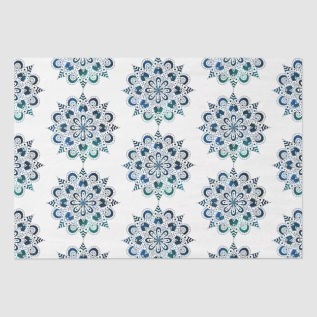 Papel De Seda Design da Série Mandala 14 (Frente )