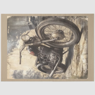 Papel De Seda Design da Série Motocicleta Vintage nº 10