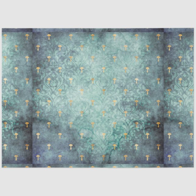 Papel De Seda Design da série Mushroom Ephemera nº 11 (Frente )