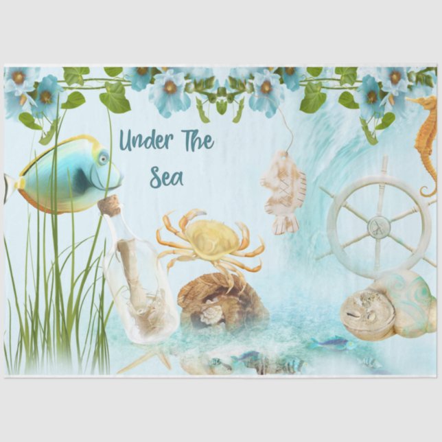 Papel De Seda Design da série náutica 12 (Frente )