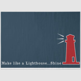 Papel De Seda Design da Série Náutica Vermelho e Azul Marinho 4