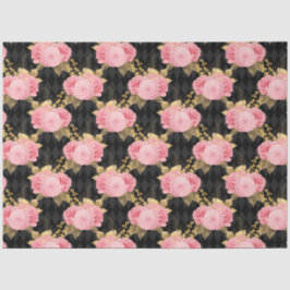 Papel De Seda Design da série rosa e Dourada 10