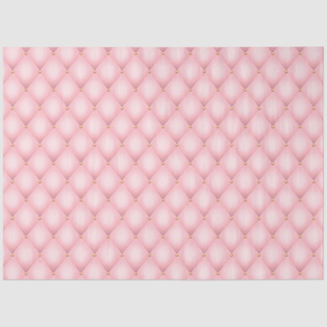 Papel De Seda Design da série rosa e Dourada 16 (Frente )