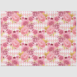 Papel De Seda Design da Série Rosa e Dourado 17