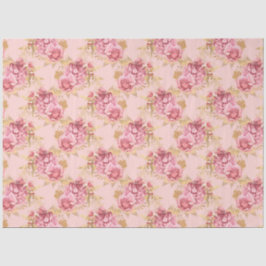 Papel De Seda Design da Série Rosa e Dourado 3