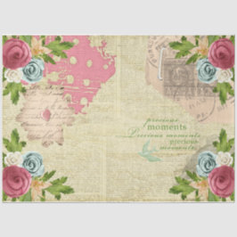 Papel De Seda Design da série Rosa romântica 10