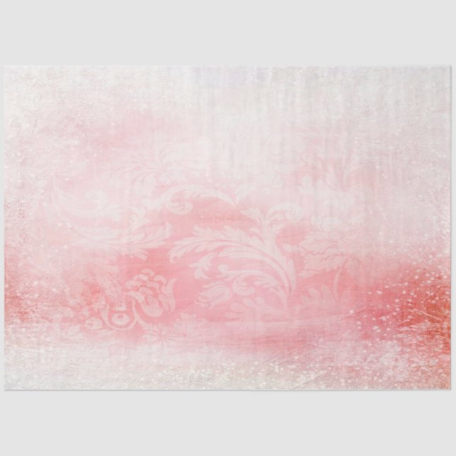 Papel De Seda Design da série Rosa romântica 16 (Frente )