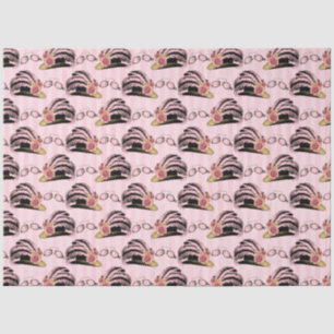 Papel De Seda Design da Série Steampunk Rosa e Dourada 52