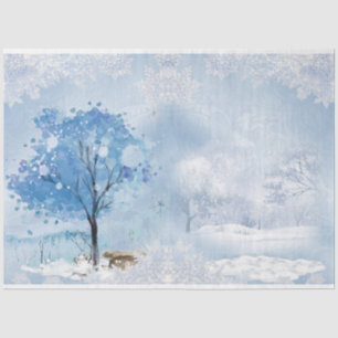 Papel De Seda Design da Wonderland de inverno Série 6