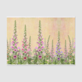 Papel De Seda Design das flores do Foxglove
