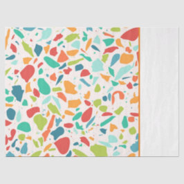 Papel De Seda Design de Arquitetura Colorida Moderno Terrazzo