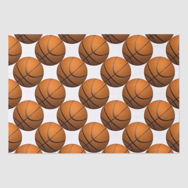 Papel De Seda Design de basquetebol (Frente )