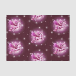 Papel De Seda Design de Birthday Pink Pegasus Fantasy