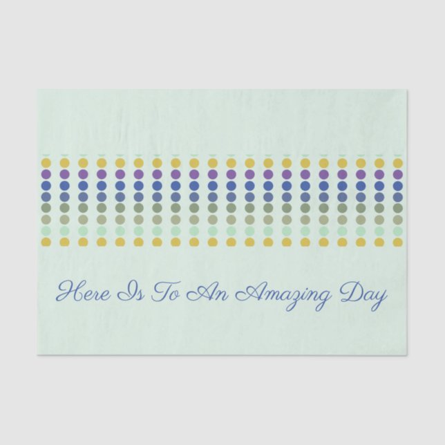 Papel De Seda Design de Bolinhas divertida (Frente )