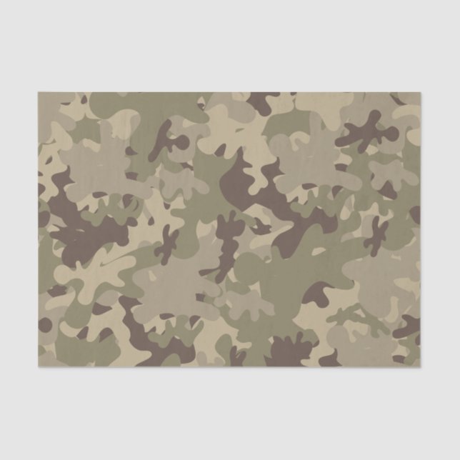 Papel De Seda Design de Camouflage (Frente )