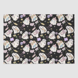 Papel De Seda Design de Cartoon Fantasma Adorável