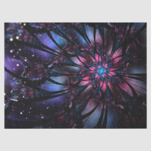 Papel De Seda design de flor fractal abstrato.