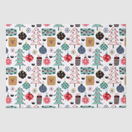 Papel De Seda Design de Natal charmoso