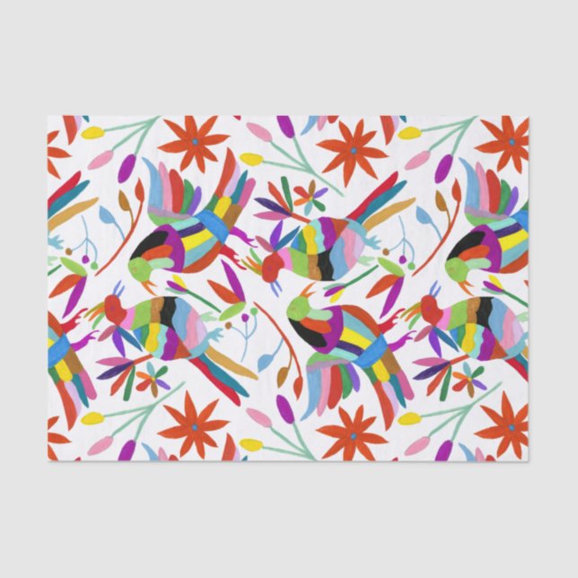 Papel De Seda Design de Otomi Moderno III (Frente )