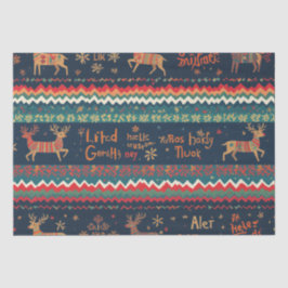 Papel De Seda Design de padrão de cartões de natal