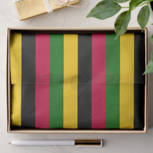 Papel De Seda Design de padrão de distribuição de cores africana