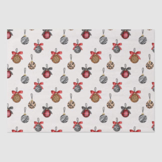 Papel De Seda Design De Padrão De Enfeites de natal De Impressão