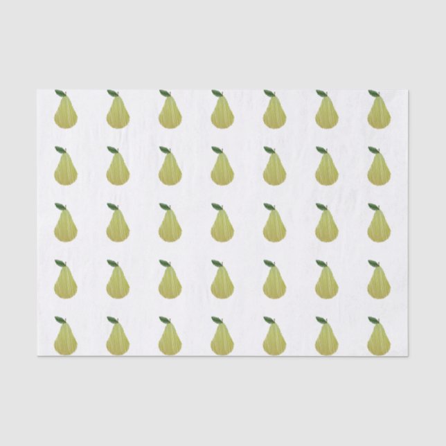 Papel De Seda Design de Pear Fixado (Frente )