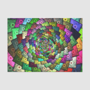Papel De Seda Design De Pop De Arte Colorida De Girassol Abstrat