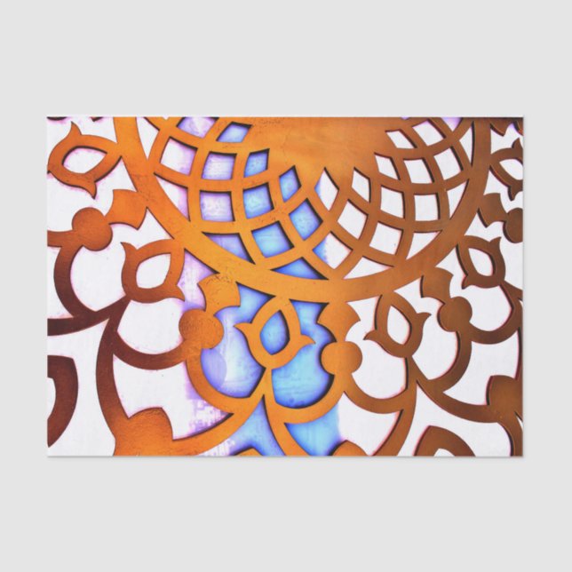 Papel De Seda Design de Portão Árabe (Frente )