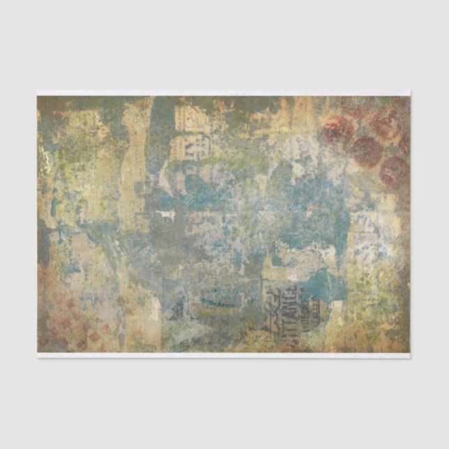 Papel De Seda Design de Textura Grunge Minimalista (Frente )