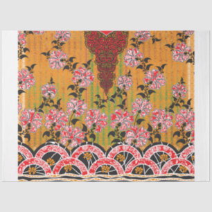 Papel De Seda design de uma parede vermelha e preta pendurada