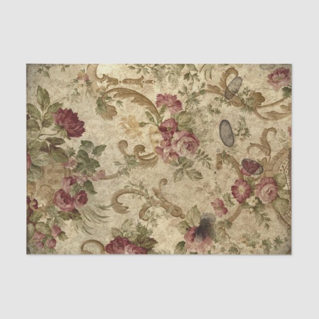 Papel De Seda Design de Vintage (Frente )