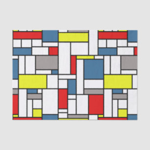 Papel De Seda Design do estilo de Mondrian